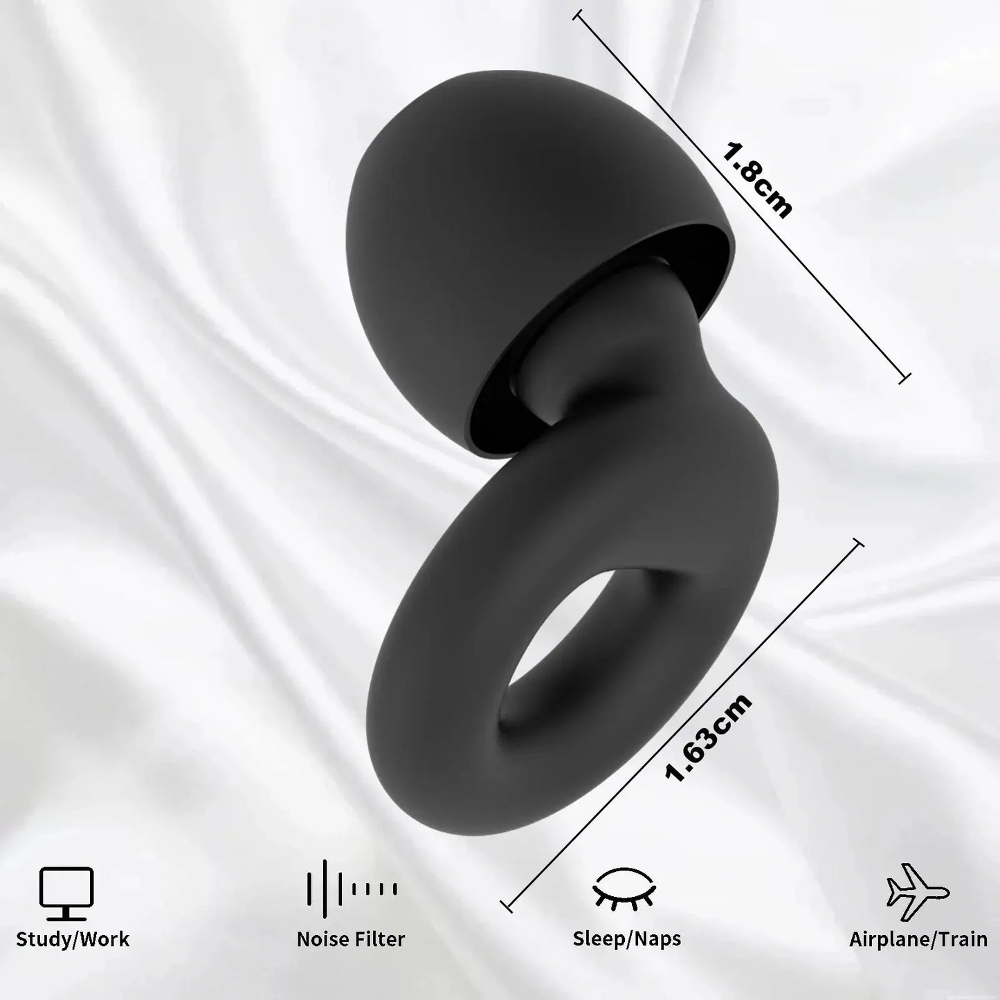 Premium Reusable Silicone Earplugs Snooze Lab